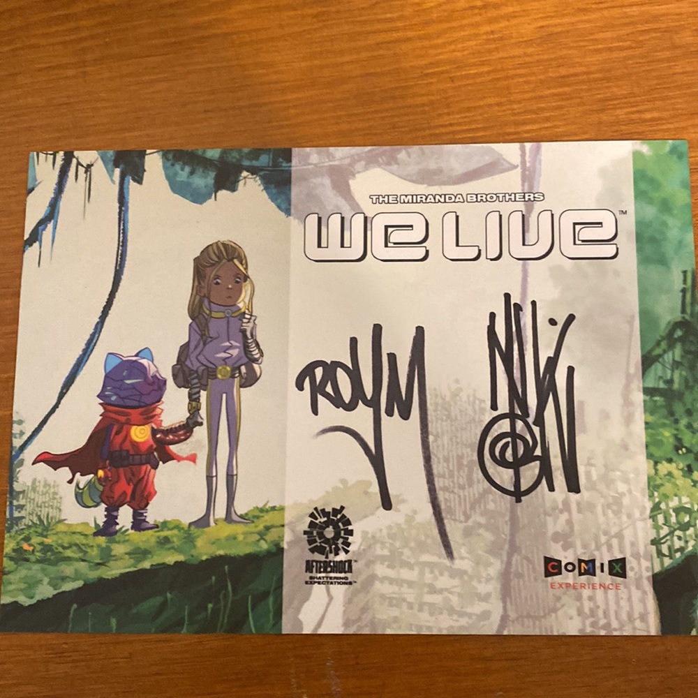 We Live Volume 1 Signed Card Included - Picture 2 of 6